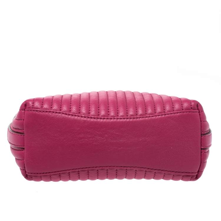 Pre Owned DKNY Fuchsia Leather Satchel