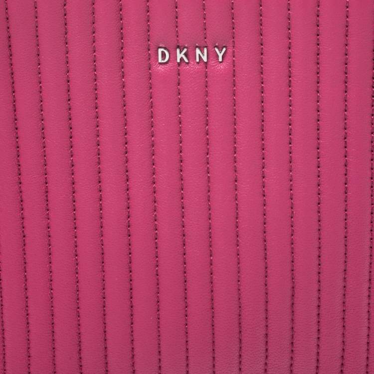Pre Owned DKNY Fuchsia Leather Satchel