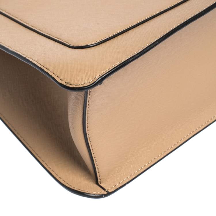 Pre Owned DKNY Beige Leather Bryant Zip Tote