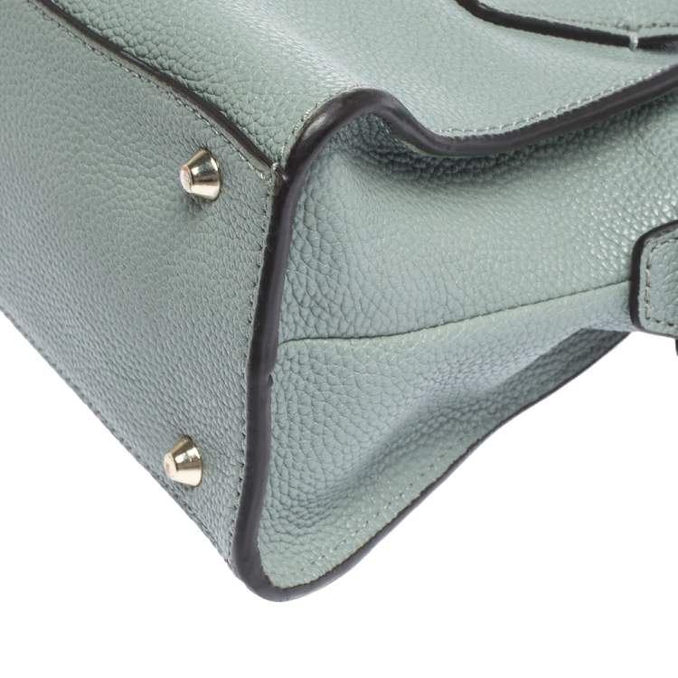 Pre Owned DKNY Pale Blue Leather Chelsea Satchel