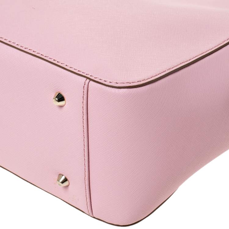 Pre Owned DKNY Dusty Pink Leather Bryant Park Chain Tote