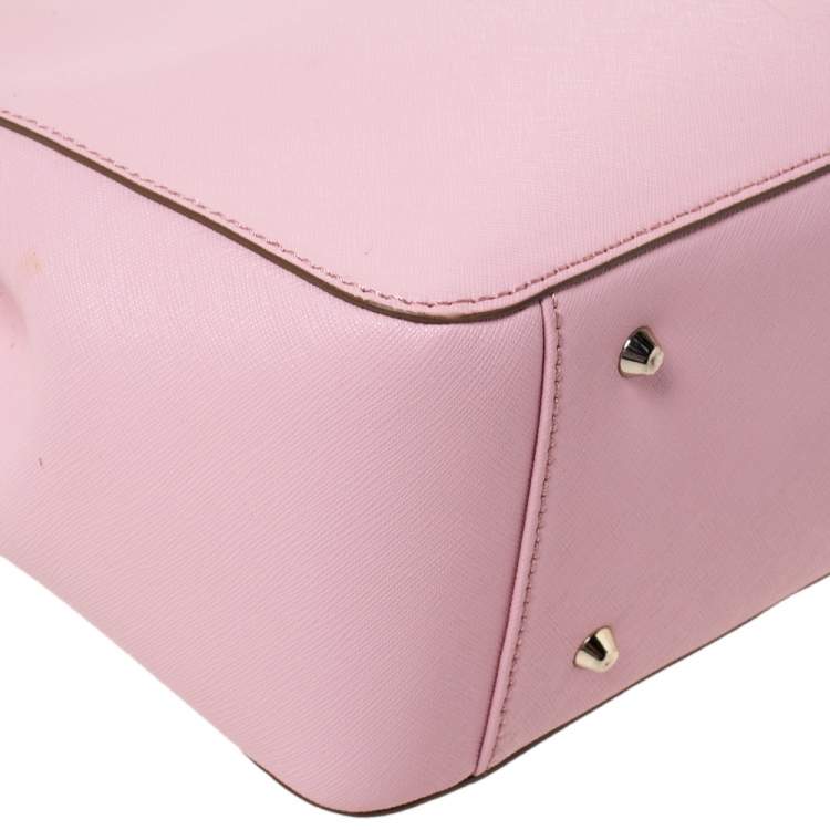 Pre Owned DKNY Dusty Pink Leather Bryant Park Chain Tote