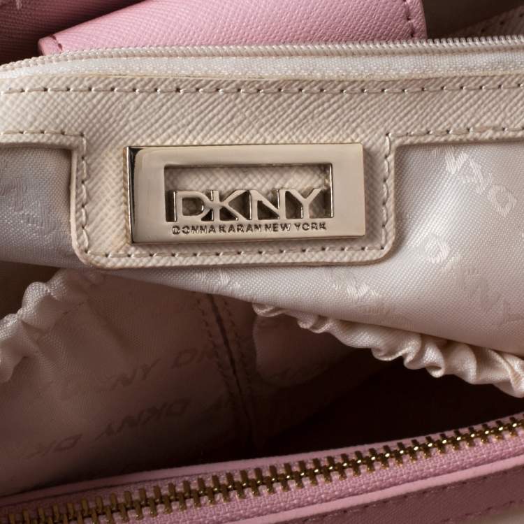 Pre Owned DKNY Dusty Pink Leather Bryant Park Chain Tote