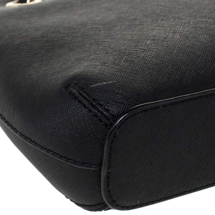 Pre Owned Dkny Black Leather Camille Dome Shoulder Bag