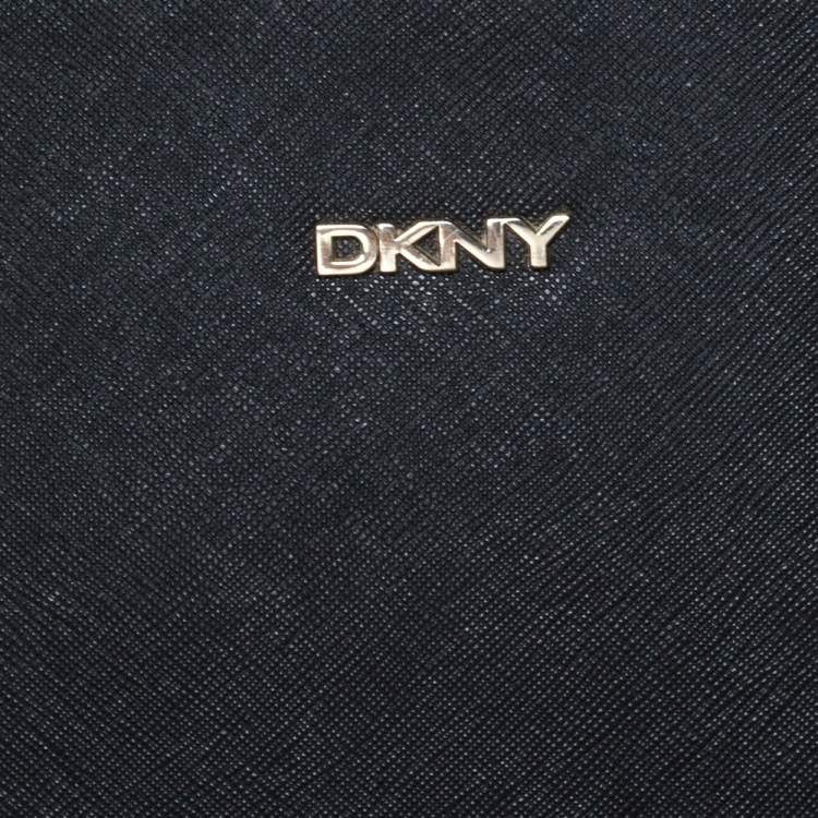 Pre Owned Dkny Black Leather Camille Dome Shoulder Bag