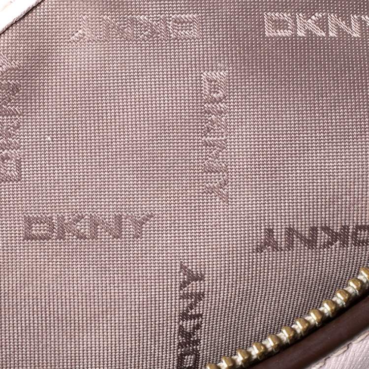 Pre Owned Dkny Pink Leather Bryant Park Chain Tote 