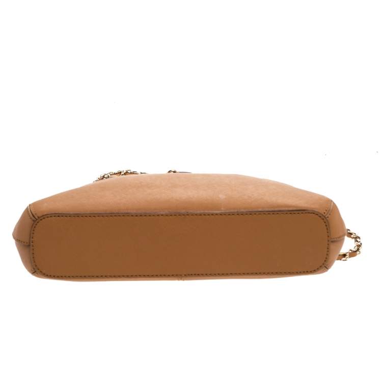 Pre Owned DKNY Brown Leather Camille Dome Shoulder Bag