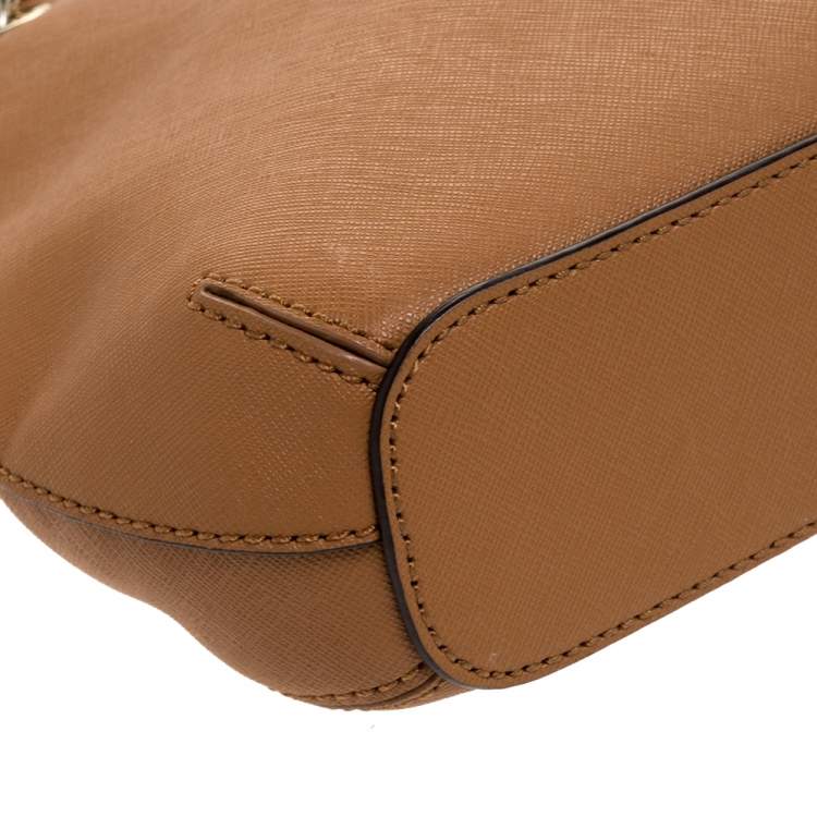 Pre Owned DKNY Brown Leather Camille Dome Shoulder Bag