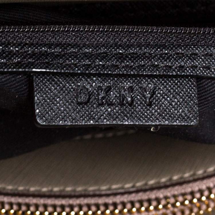 Pre Owned DKNY Grey Leather Satchel