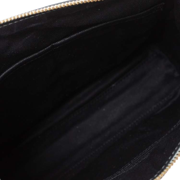 Pre Owned Dkny Grey Leather Ava Zip Crossbody Bag