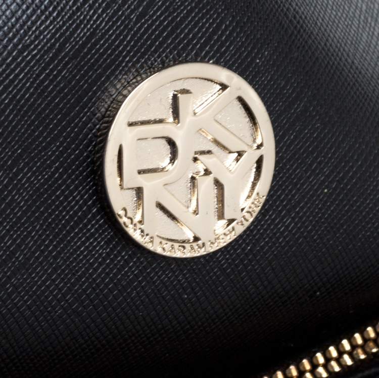 مملوكة مسبقًا Dkny Navy Blue Leather Tote