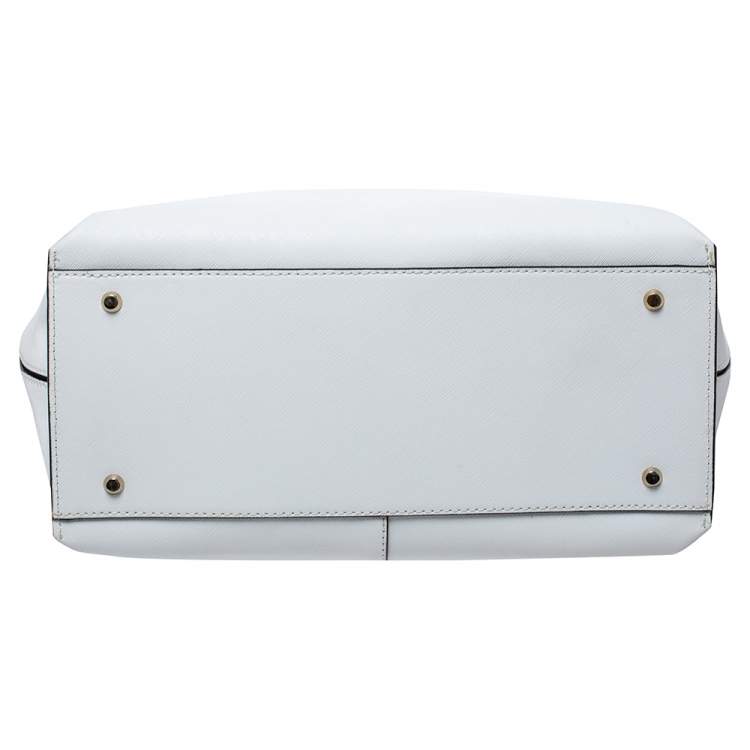 Pre Owned DKNY White Leather Tote