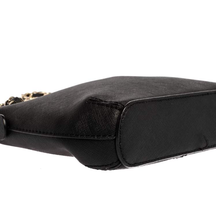 مملوكة مسبقًا Dkny Black Leather Camille Dome Shoulder Bag