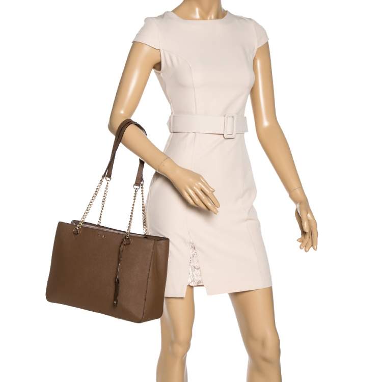 Dkny Bryant MD Zip Tote Beige Bag