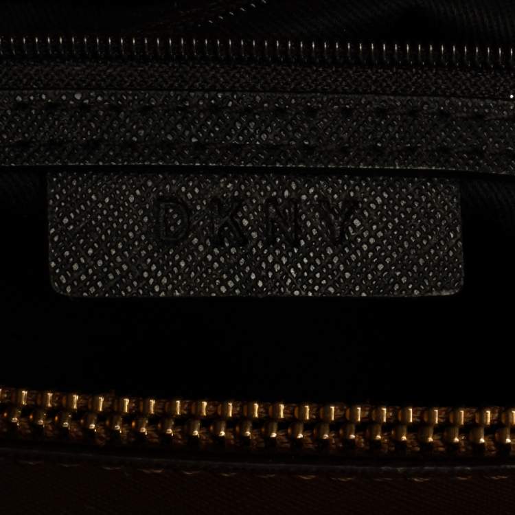 Pre Owned Dkny Brown Leather Bryant Park Chain Tote