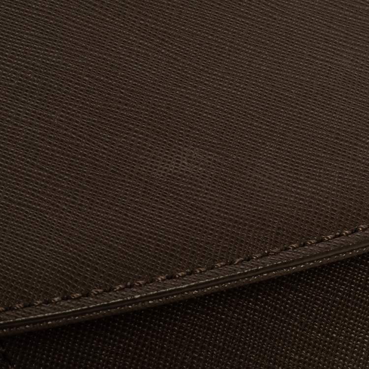 Pre Owned Dkny Brown Leather Bryant Park Top Handle Bag