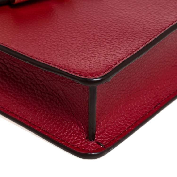 مملوكة مسبقًا DKNY Maroon Leather Elissa Crossbody Bag 