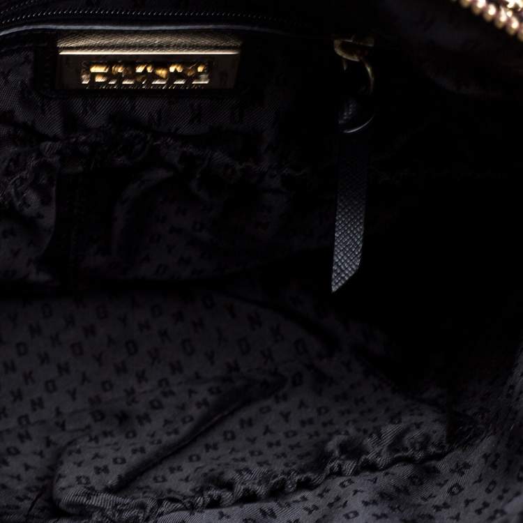 Pre Owned Dkny Maroon Leather Chain Shoulder Bag