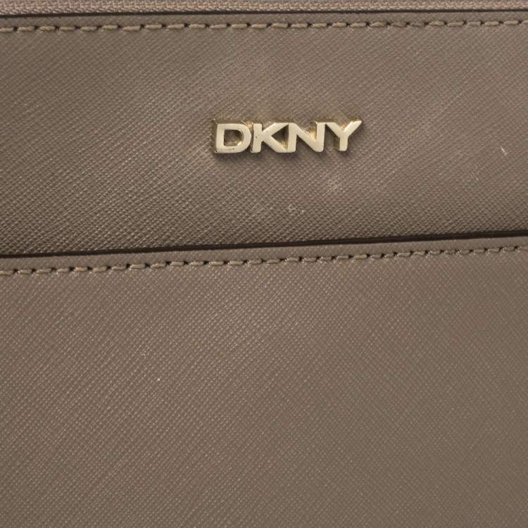 Pre Owned DKNY Brown Leather Shoulder Bag