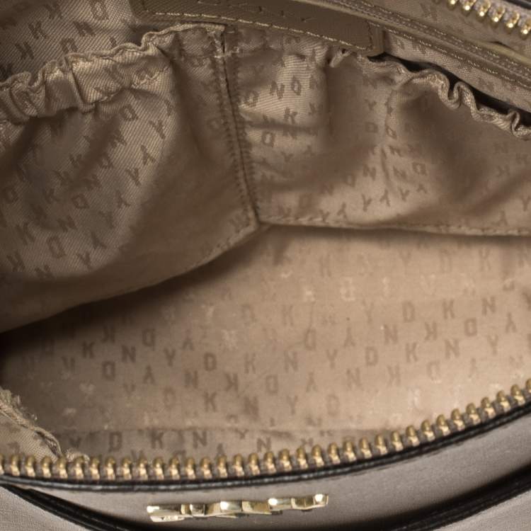 Pre Owned DKNY Brown Leather Shoulder Bag