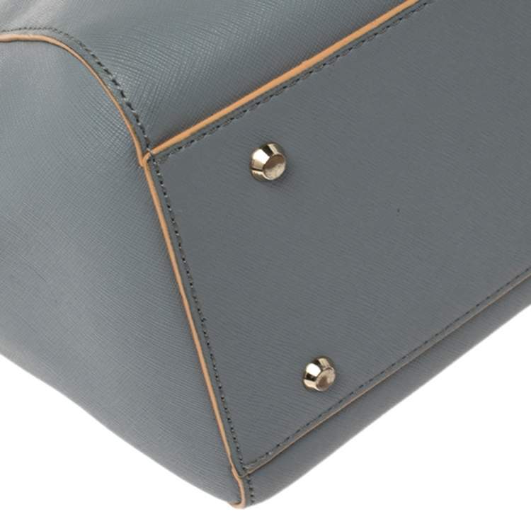 Pre Owned Dkny Blue Leather Chelsea Satchel