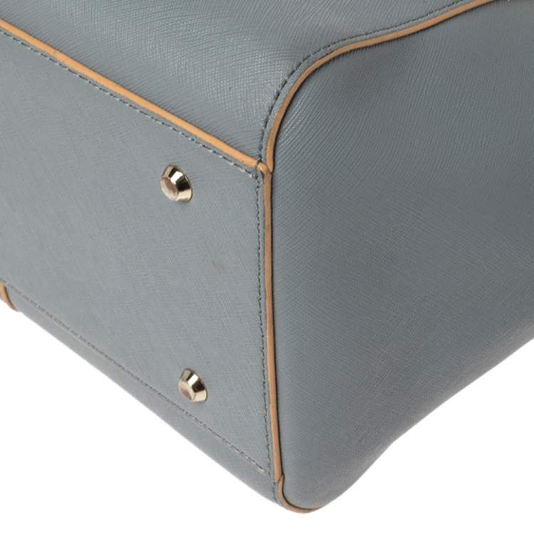Pre Owned Dkny Blue Leather Chelsea Satchel