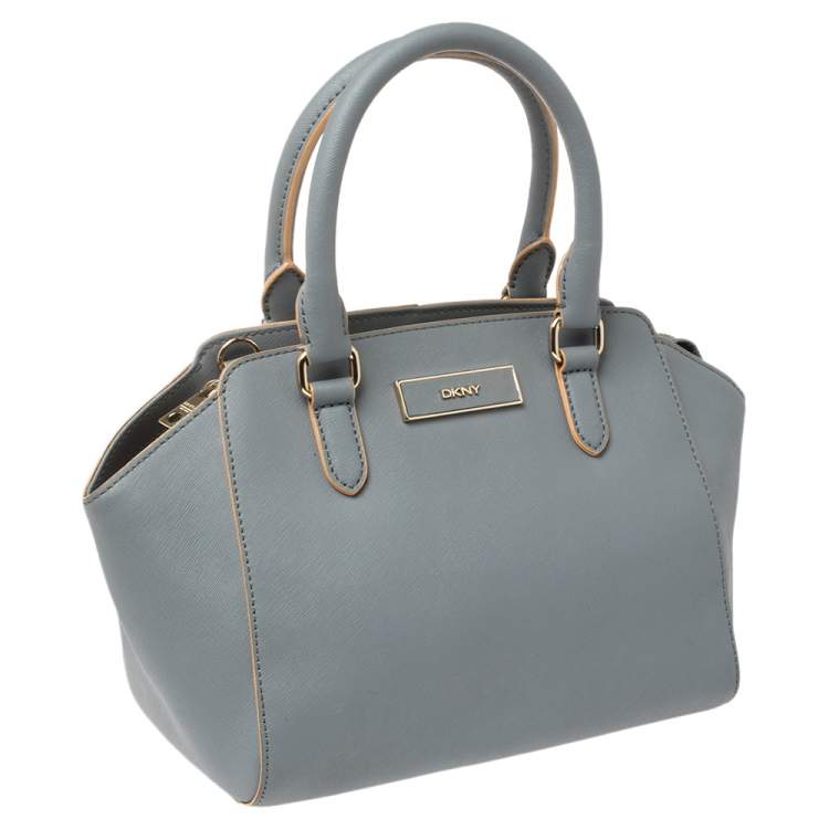 Pre Owned Dkny Blue Leather Chelsea Satchel