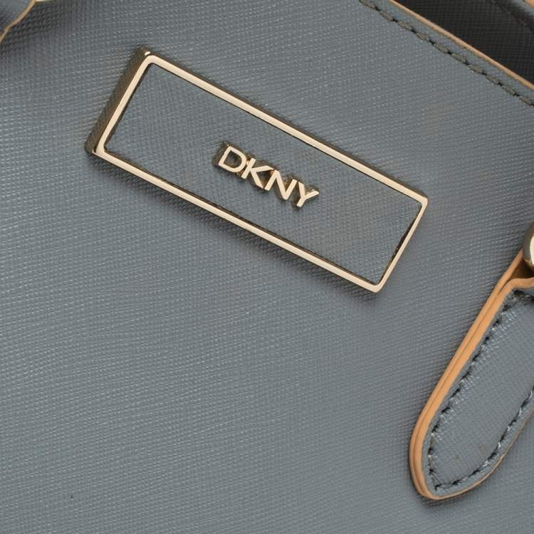 Pre Owned Dkny Blue Leather Chelsea Satchel