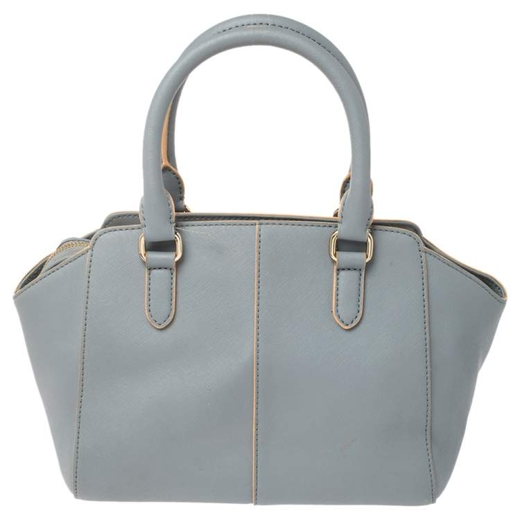 Pre Owned Dkny Blue Leather Chelsea Satchel