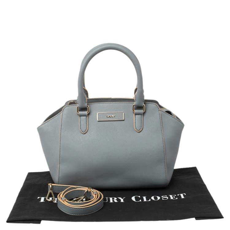 Pre Owned Dkny Blue Leather Chelsea Satchel