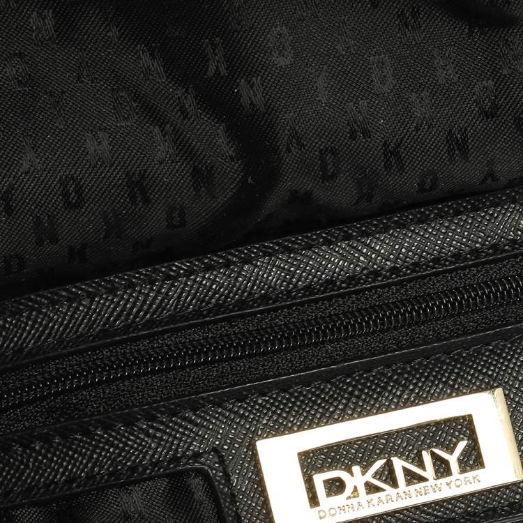 Pre Owned Dkny Burgundy Leather Flap Crossbody Bag