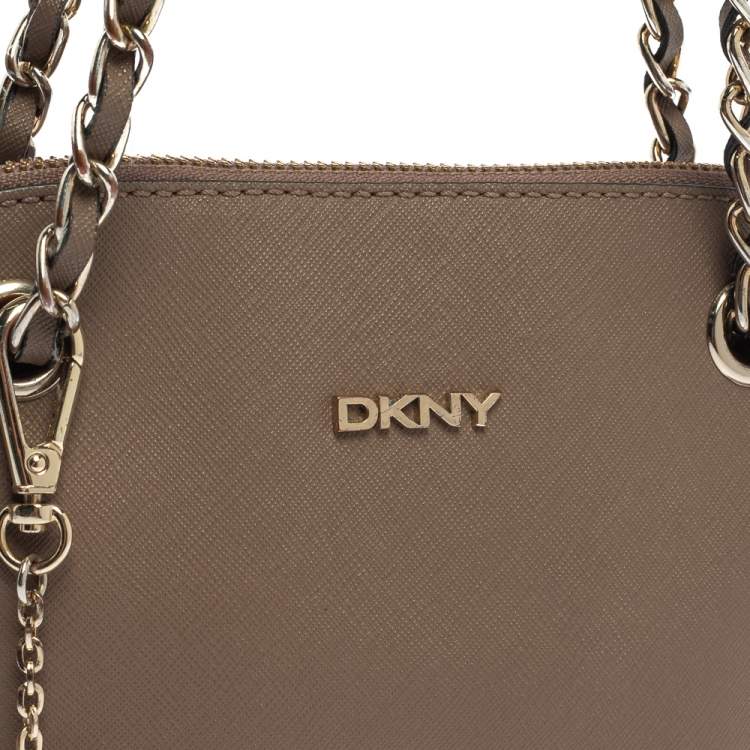مملوكة مسبقًا DKNY Brown Leather Bryant Park Shoulder Bag