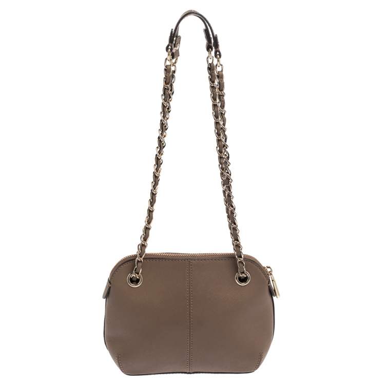 مملوكة مسبقًا DKNY Brown Leather Bryant Park Shoulder Bag