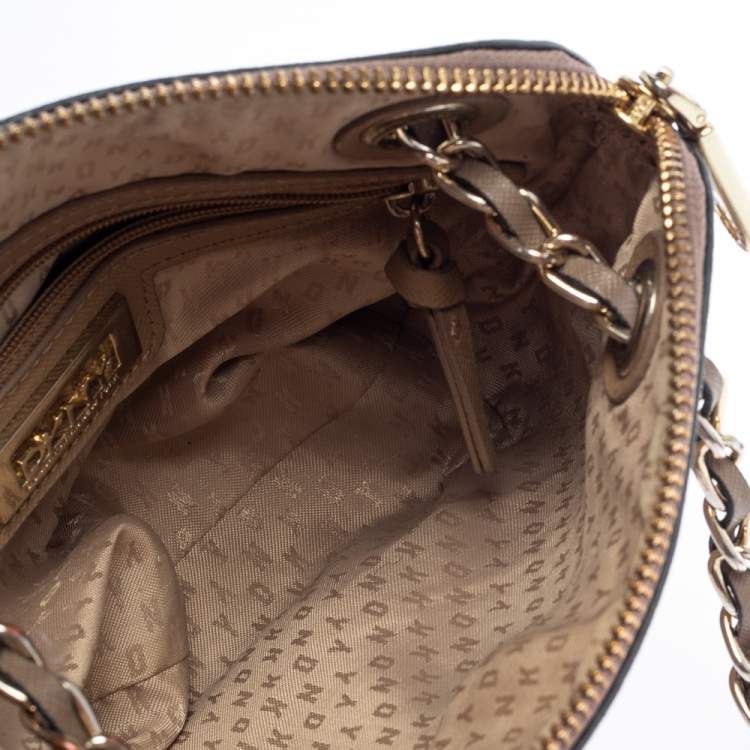 مملوكة مسبقًا DKNY Brown Leather Bryant Park Shoulder Bag