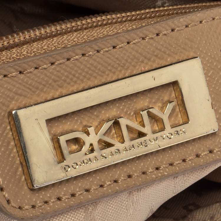 مملوكة مسبقًا DKNY Brown Leather Bryant Park Shoulder Bag