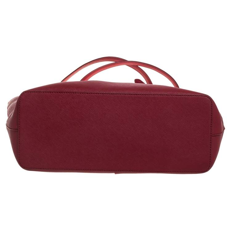Pre Owned DKNY Red Leather Dona Karan Tote