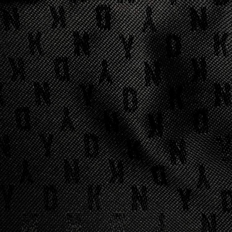 Pre Owned DKNY Black Leather Fringe Clutch