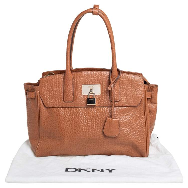 Pre Owned DKNY Brown Leather Satchel