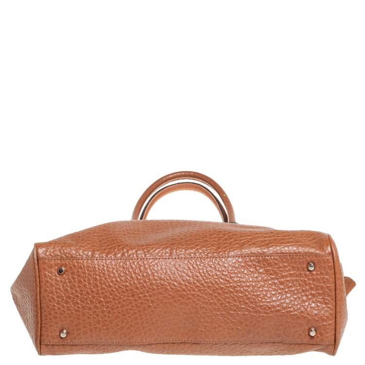 Pre Owned DKNY Brown Leather Satchel