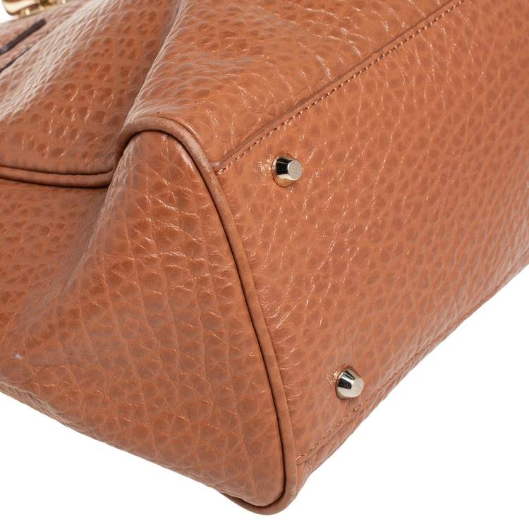 Pre Owned DKNY Brown Leather Satchel