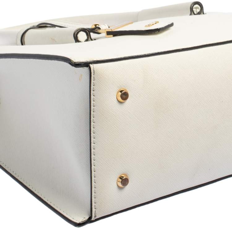 Pre Owned Dkny White Leather Satchel