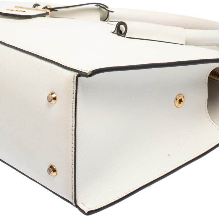 Pre Owned Dkny White Leather Satchel