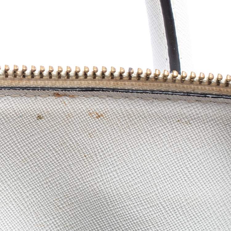 Pre Owned Dkny White Leather Satchel