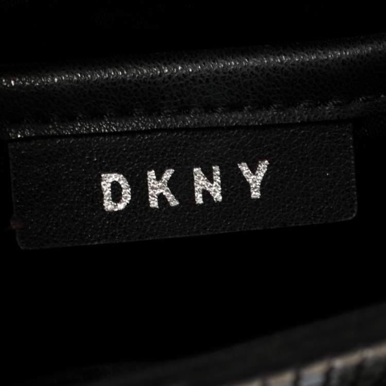 Pre Owned DKNY Hologram Leather Jaxone Crossbody Bag