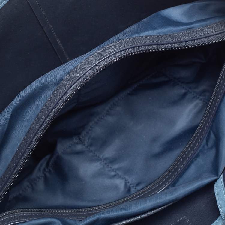 Pre Owned Dkny Blue Saffiano Leather Bryant Park Tote