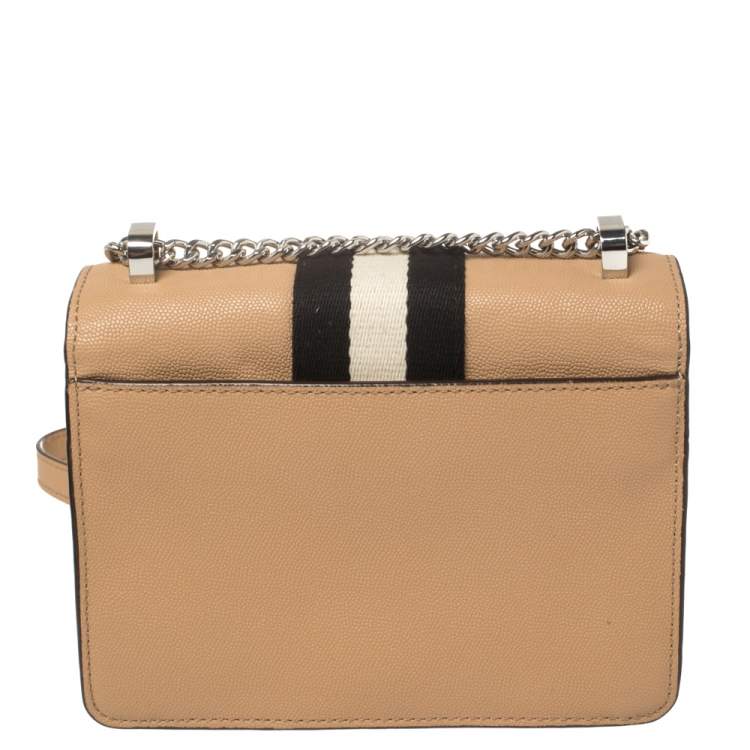 Pre Owned DKNY Beige Leather Liza Crossbody Bag