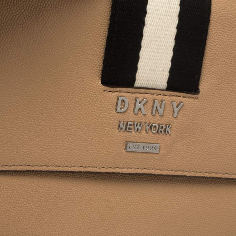 Pre Owned DKNY Beige Leather Liza Crossbody Bag