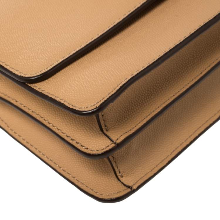 Pre Owned DKNY Beige Leather Liza Crossbody Bag