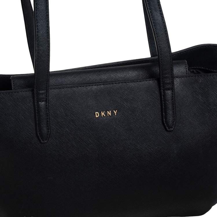 Pre Owned Dkny Black Leather Bryant Tote