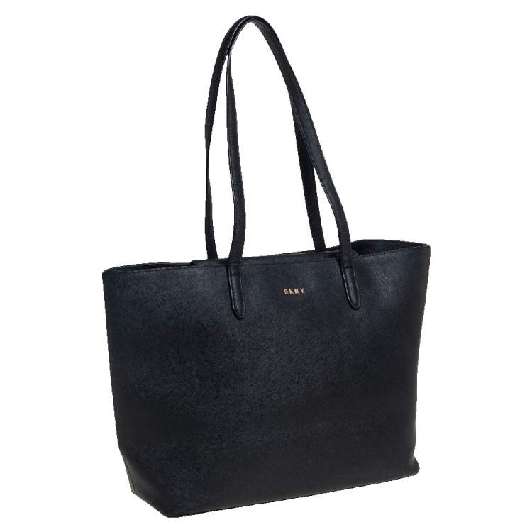 Pre Owned Dkny Black Leather Bryant Tote